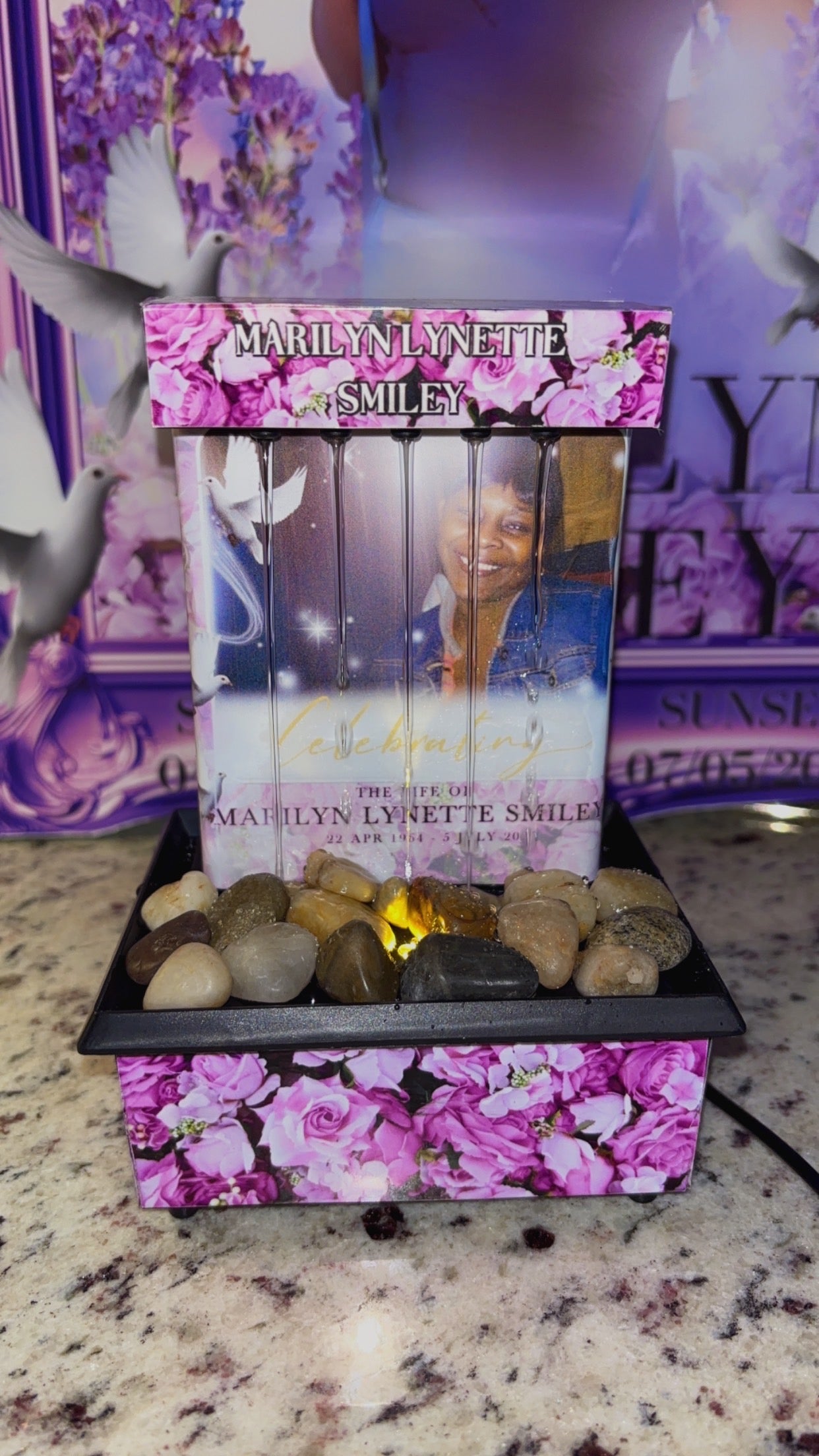 Custom Memorial Fountain