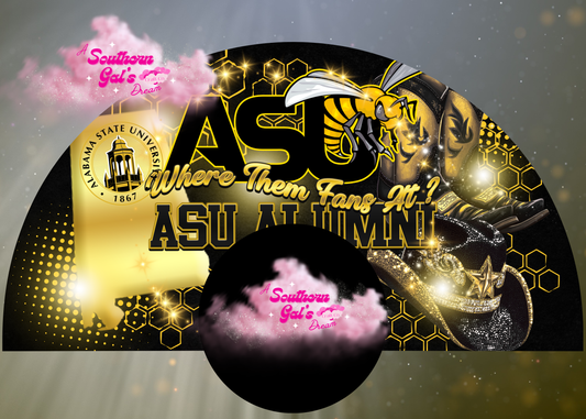 Alabama State Alumni Clack Fan – Hornet Pride in Every Snap! 🖤💛💨