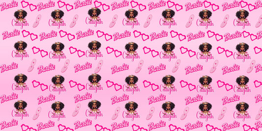 Custom Satin Gift Wrap Sheets- Brown Bar(B) Girl