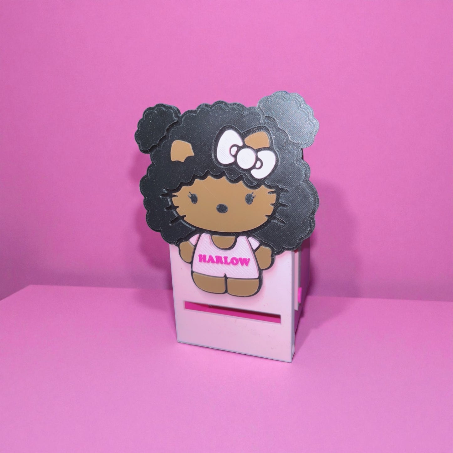 🎀 Bow-Eared Kitty Custom Mailbox – Personalized Name – Holiday Edition Available 🎀