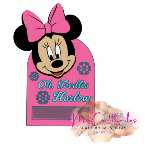 Bow Mouse Custom Mailbox – Personalized Name – Holiday Edition Available