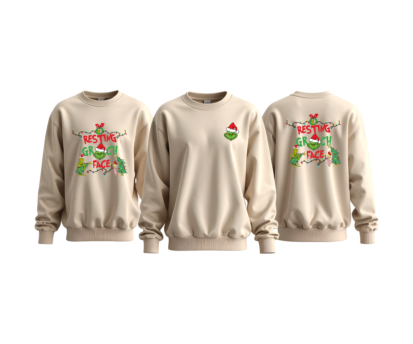 RESTING GR(NCH) FACE CREW NECK- CUSTOM