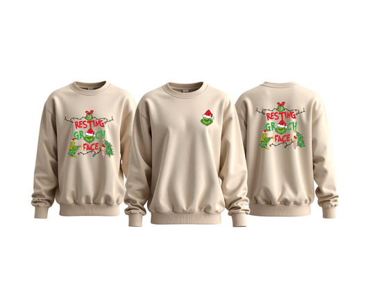 RESTING GR(NCH) FACE CREW NECK- CUSTOM